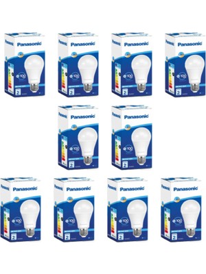 Panasonic LED Lamba 10 Adet 14W -100W E27 1500 Lümen Beyaz Işık Flora