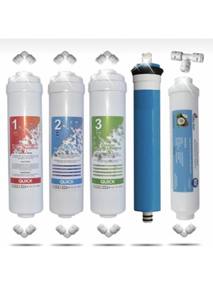 Liberti Kapalı Kasa Su Arıtma Cihazlarına Uyumlu 5'lı Filtre Seti