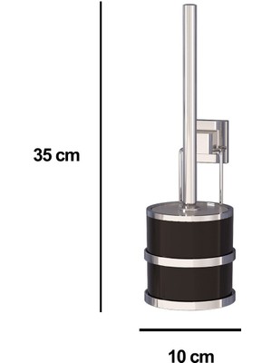 Tekno-tel Teknotel Paslanmaz Tuvalet Fırçası Krom EF096