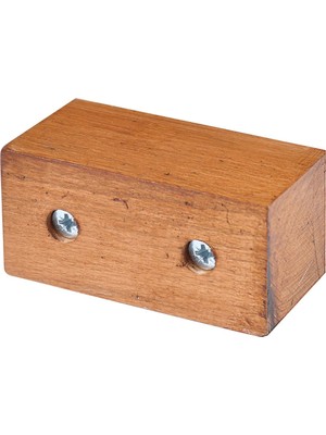 X-Perk Masa Sandalye Mobilya Ünite Kanepe Sehpa Koltuk Ayak Yükseltici Takoz Ayak 4'lü Set Boy 4 cm En 8 cm Kahverengi