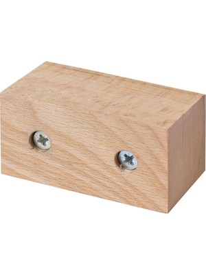 X-Perk Masa Sandalye Mobilya Ünite Kanepe Sehpa Koltuk Ayak Yükseltici Takoz Ahşap Ayak 4'lü Set Boy 4 cm En 8 cm Boyasız