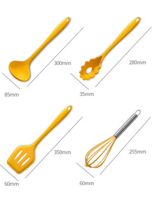 Sanlindou Silikon Mutfak Eşyaları De Cocina Aksesuarları Araçları Tencere Seti Pişirme Kaşık Espatula Gadget Menaje Spatula Gereçleri Ahşap | Pişirme Aracı Setleri (Yurt Dışından)