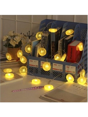Loggia Limon Dilimi Şeklinde Dekoratif Dolma 10 Lu LED