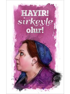 Star Walls Desing Yeşil Çam Hayır Sirkeyle Olur Vintage Adile Naşit Retro Toblo Ahşap Poster