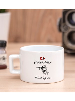 Hediye Dükkanı Kişiye Özel  Askere Hediye Fincan