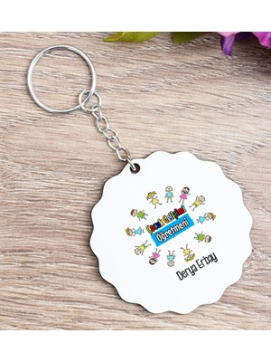 Hediye Dükkanı Kişiye Özel  Çocuk Gelişimi Öğretmeni Ahşap Anahtarlık