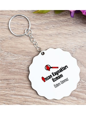 Hediye Dükkanı Kişiye Özel  Insan Kaynakları Uzmanı Ahşap Anahtarlık