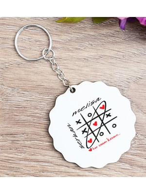 Hediye Dükkanı Kişiye Özel  Aşk Her Zaman Kazanır Ahşap Anahtarlık