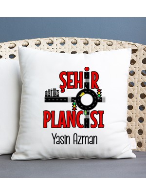 Hediye Dükkanı Kişiye Özel  Şehir Plancısı Kare Yastık