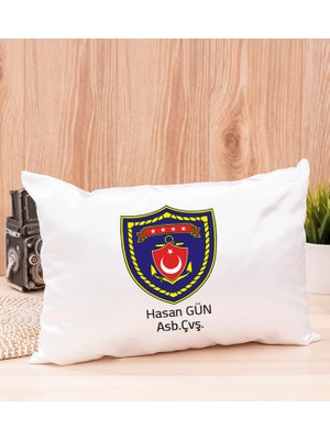 Hediye Dükkanı Kişiye Özel  Deniz Kuvvetleri Dikdörtgen Yastık