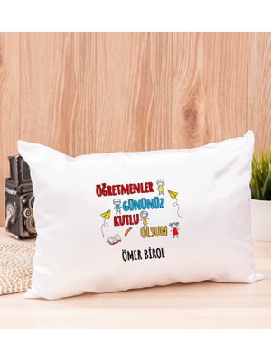 Hediye Dükkanı Kişiye Özel  Öğretmenler Günü Dikdörtgen Yastık