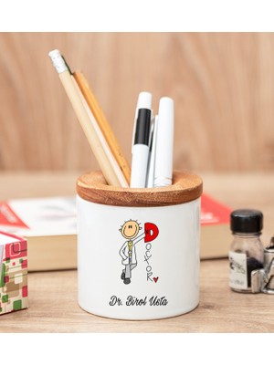 Hediye Dükkanı Kişiye Özel  Doktor Karikatürü Kalemlik