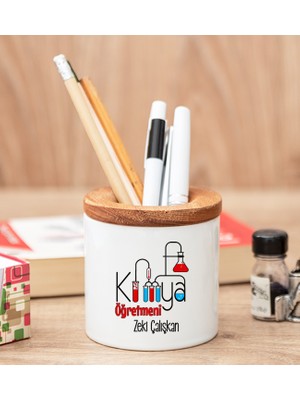 Hediye Dükkanı Kişiye Özel  Kimya Öğretmeni Kalemlik