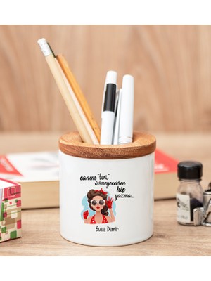 Hediye Dükkanı Kişiye Özel  Övmeyeceksen Hiç Yazma Kalemlik