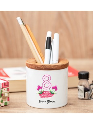 Hediye Dükkanı Kişiye Özel  Kadınlar Günü Hediyesi Kalemlik
