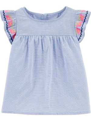 OshKosh B'Gosh Kız Bebek Bluz Mavi