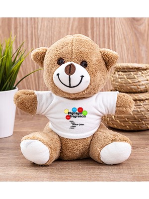 Hediye Dükkanı Kişiye Özel  Bilgisayar Programcısı Peluş Ayı