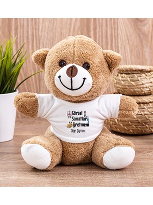 Hediye Dükkanı Kişiye Özel  Görsel Sanatlar Öğretmeni Peluş Ayı