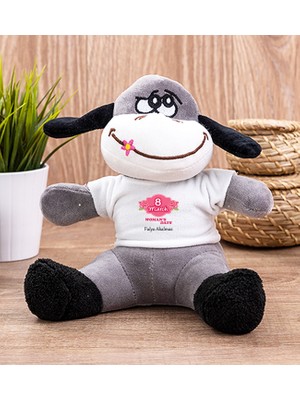 Hediye Dükkanı Kişiye Özel  Kadınlar Günü Hediyesi Peluş Eşek