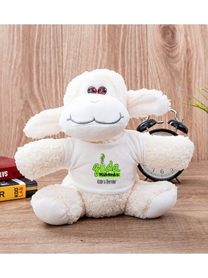 Hediye Dükkanı Kişiye Özel  Gıda Mühendisi Peluş Koyun