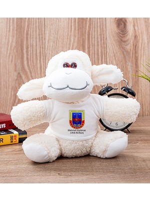 Hediye Dükkanı Kişiye Özel  Jandarma Logolu Peluş Koyun