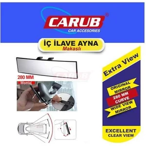 Iç Ilave Ayna Makaslı 280 mm Bombeli Cam