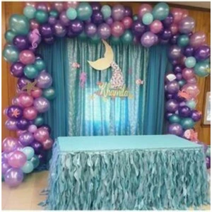 Best Parti 50 Adet 12 Inç Metalik Parti Balonu Mor-Pembe-Lila-Mavi