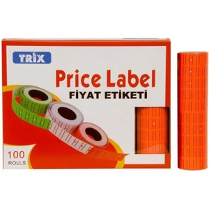 Etiket Turuncu Renk 10'lu