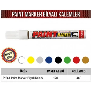 Bilyeli Markalama Kalemi Beyaz