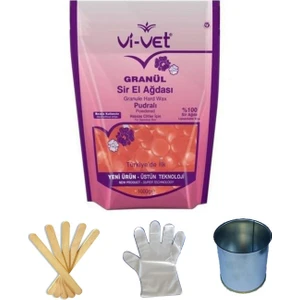 Vivet Granül Ağda Pudralı Yedek 1000 Gr (Inci-Boncuk Ağda)  Cezve