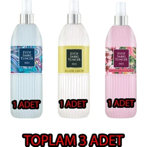 Eyüp Sabri Tuncer set Sprey Kolonya Okyanus 150 ml + Klasik Limon 150 ml + Japon Kiraz Çiçeği 150 ml