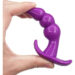 Silikon Anal Tıpa Vajinal Dildo Plug Mor M Size