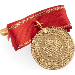 Liya Takı Şirin Gold 22 Ayar Has Altın Kaplama Çeyrek Altın 2024