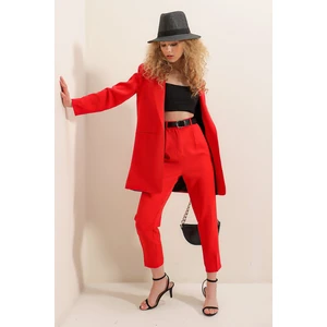 Kemerli Arka Lastik Pantolon