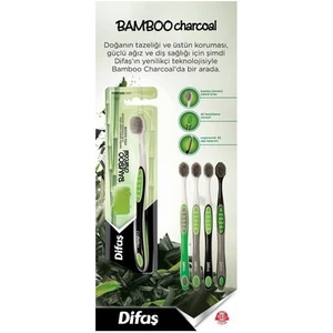 Bamboo Charcoal Diş Fırçası Yumuşak