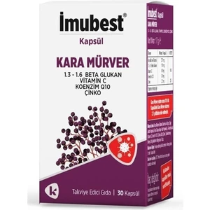 Koç İlaç Imubest Kara Mürver Beta Glukan Vitamin C Koenzym Q-10 ve Çinko Içeren 30 Kapsül