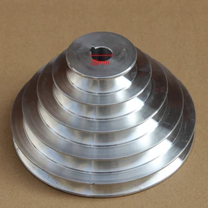 Eıtgzwas 2020 25MM Çaplı Alüminyum Pagoda Tekerlek A Tipi 5 Adım Pagoda Kasnak Tekerlek V-Kayış Triger Kayışı