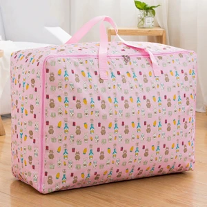 Oxford Kumaş Yorgan Saklama Çantası, Özellikler: 55X33X20Cm Pembe Tavşan  (Yurt Dışından)