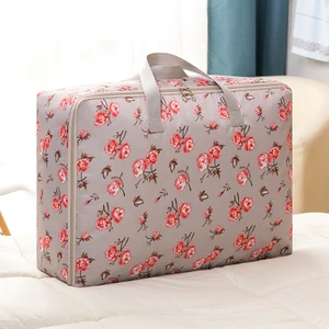 Oxford Kumaş Yorgan Saklama Çantası, Özellikler: 55X33X20Cm Gri Gül  (Yurt Dışından)