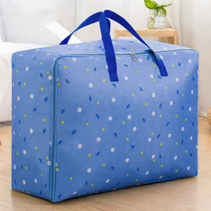Oxford Kumaş Yorgan Saklama Çantası, Özellikler: 55X33X20Cm Mavi Işler  (Yurt Dışından)