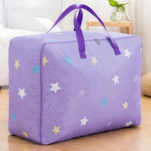 Oxford Kumaş Yorgan Saklama Çantası, Özellikler: 55X33X20Cm Mor Beş Yıldızlı  (Yurt Dışından)