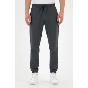 Antrasit Erkek Eşofman Altı Etiketli Arka ve Yan Cepli Regular Fit Lastik Paça