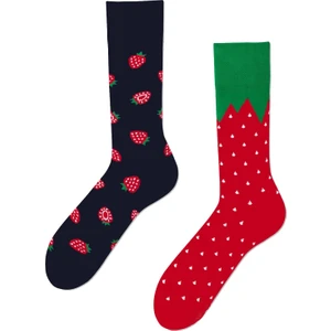 Carnaval Socks Sağlı Sollu Çilek Desenli Renkli Çorap