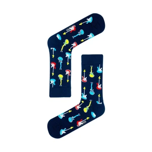 Carnaval Socks Çoklu Gitarlar Desenli Renkli Çorap