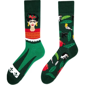 Carnaval Socks Sağlı Sollu Frida Desenli Renkli Çorap