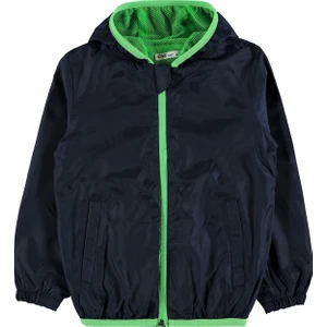 Civil Boys Erkek Çocuk Kapüşonlu Yağmurluk 10-13 Yaş Lacivert