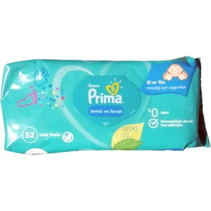 Temiz Ve Ferah Islak Mendil 1 Paket 52 yaprak Islak Mendil