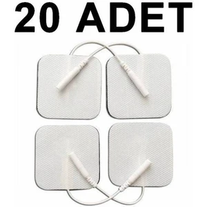 20 Adet Tens Pediı Kablolu Yedek Elektrot 5x5 Tens Pedi