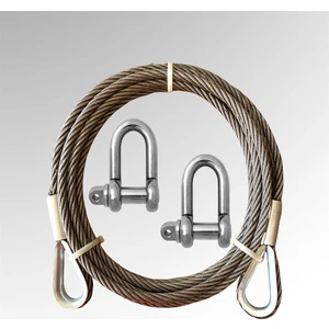 Lidersan Çelik 10 Metre Araç Çekme Halatı 7 Ton Çelik Çekme Halatı 2 Adet Mapa