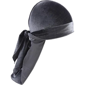 Kadın Erkek Kadife Bandana Şapka Durağ Uzun-Kuyruk Şapkalar Korsan Gri (Yurt Dışından)